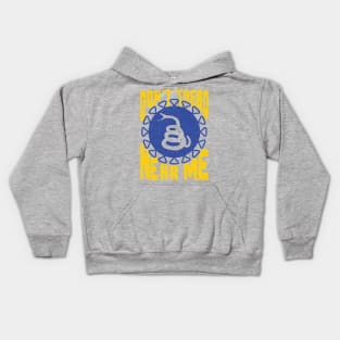 Dont Tread Near Me Gadsden Snake Silhouette Kids Hoodie